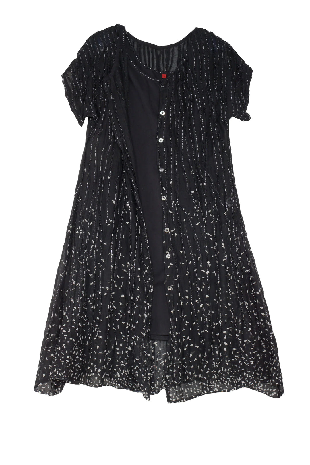 KANTUCK KANTHA DRESS - kt1412-blk -