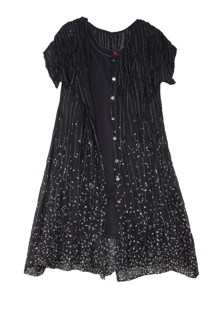 KANTUCK KANTHA DRESS - kt1412-blk -
