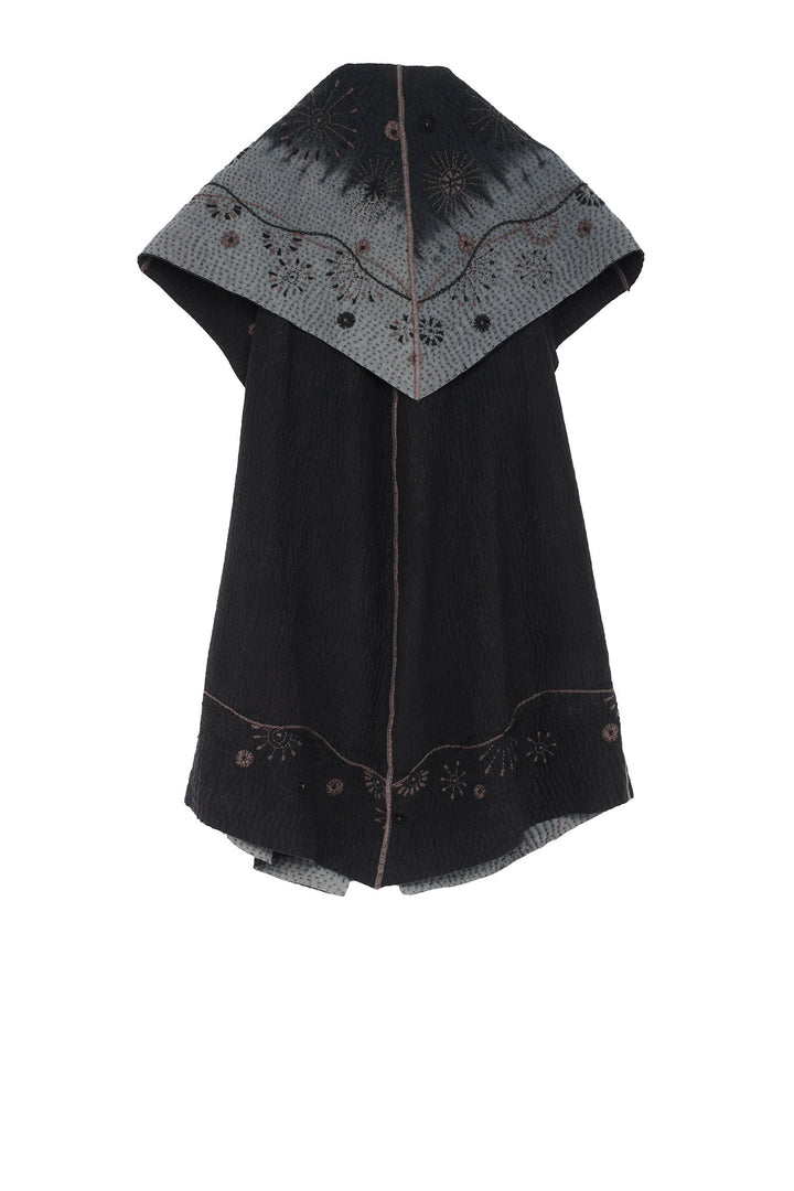 OMBRE SUN RALLI FIREWORKS KANTHA CIRCULAR VEST - of4201-gry -