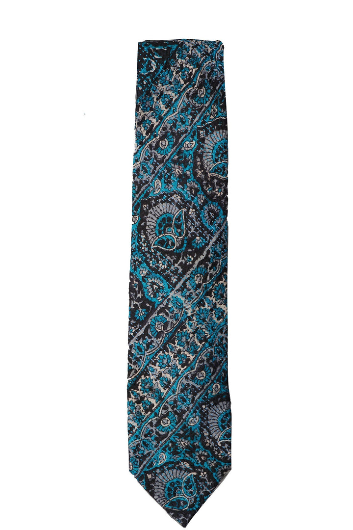 VINTAGE SILK KANTHA TIE - sv2820-0009a -
