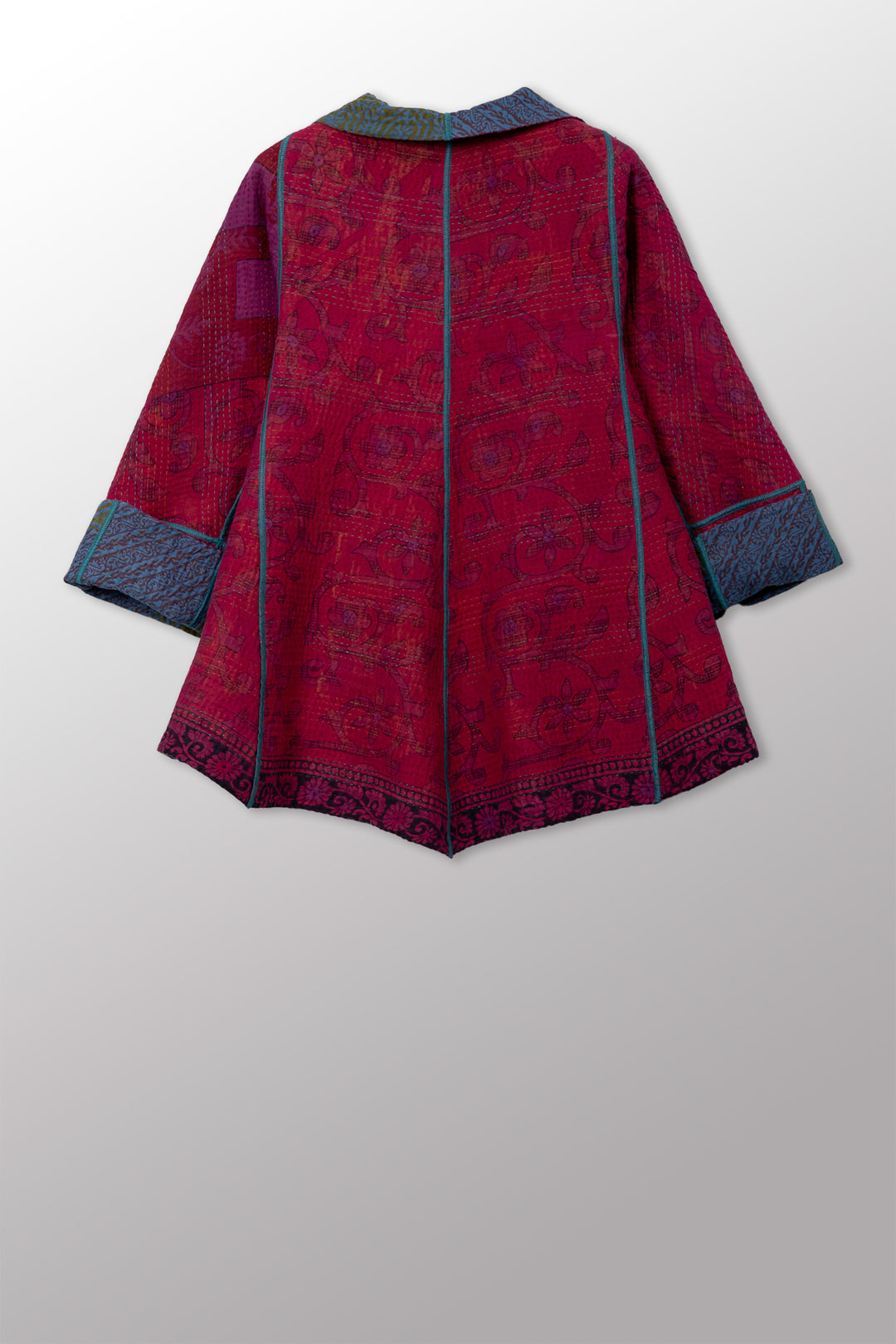 COTTON OVERDYE KANTHA FLARE SHORT JKT - ov4011-cfus002s -