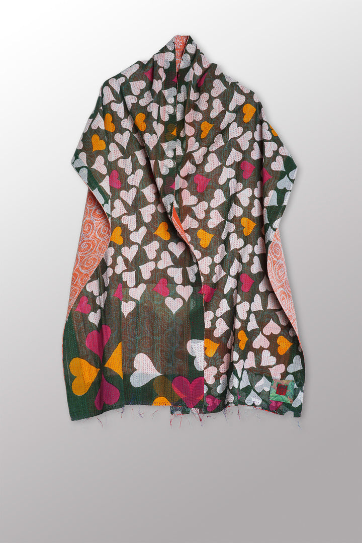 VINTAGE COTTON KANTHA SCARF STANDARD - cv2801-0016a -