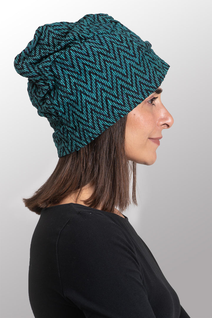 SOHO BAMBOO KANTHA PATCHWORK HAT - bo4880-tuq -