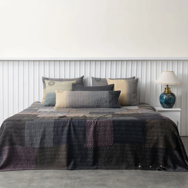 Ombre With Fray Patch Handmade Vintage Quilts -Yellowstone