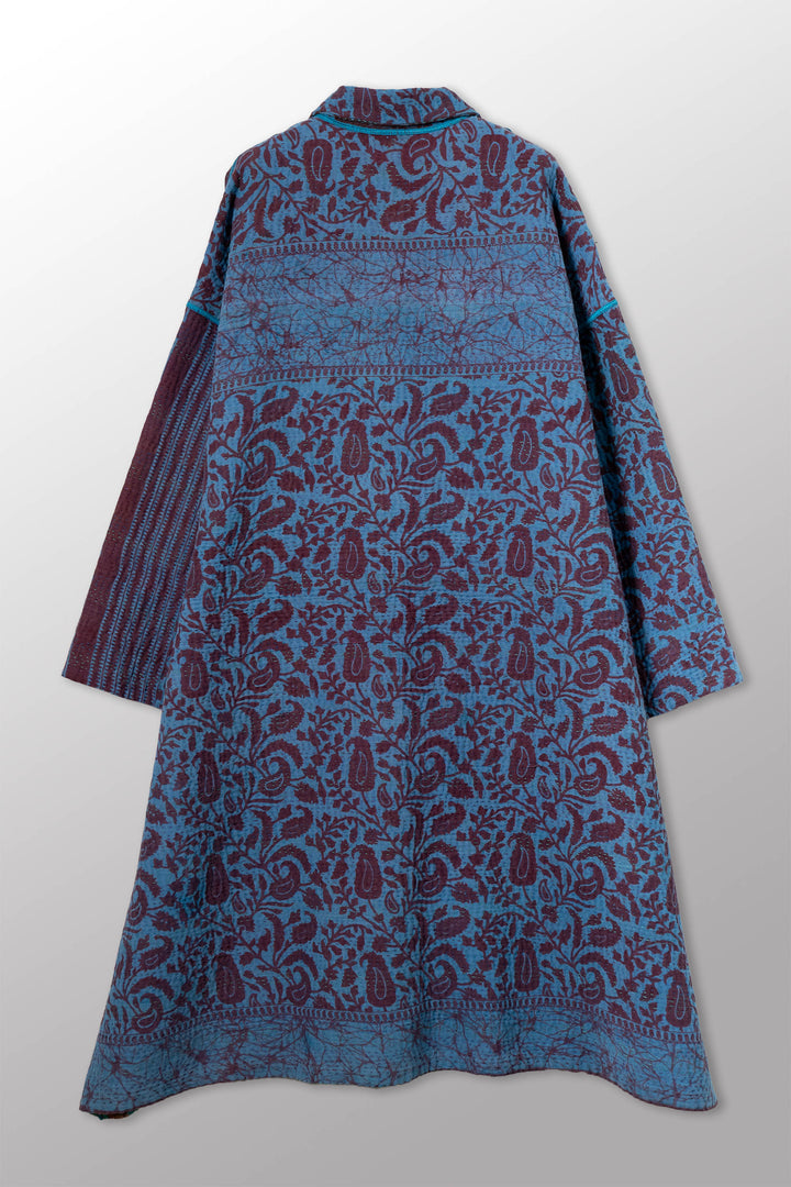 VINTAGE COTTON KANTHA NEW OVERSIZED COAT - cv4342-0018a -