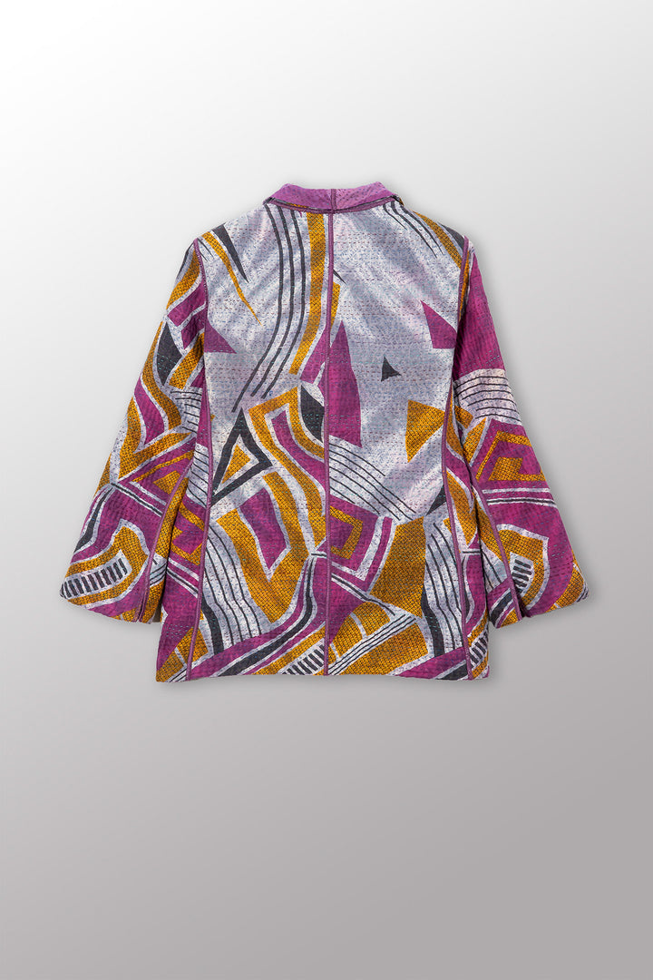 VINTAGE COTTON KANTHA SHORT JKT - cv4007-0343s -