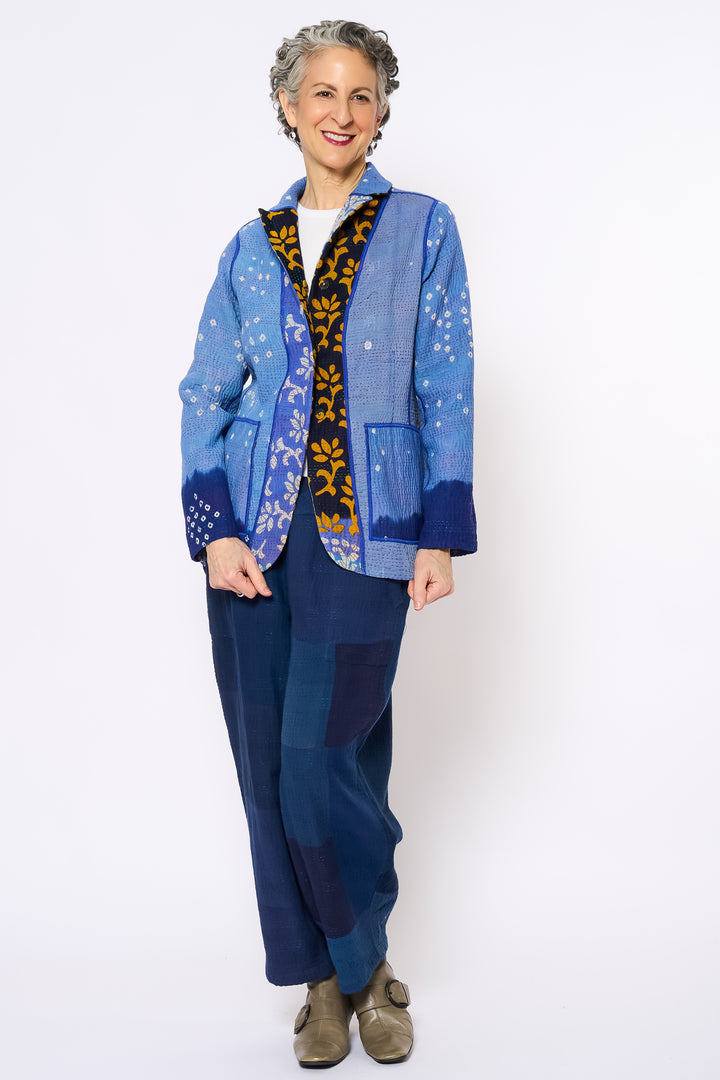 VINTAGE COTTON KANTHA BASIC JKT - cv4052-0025s -