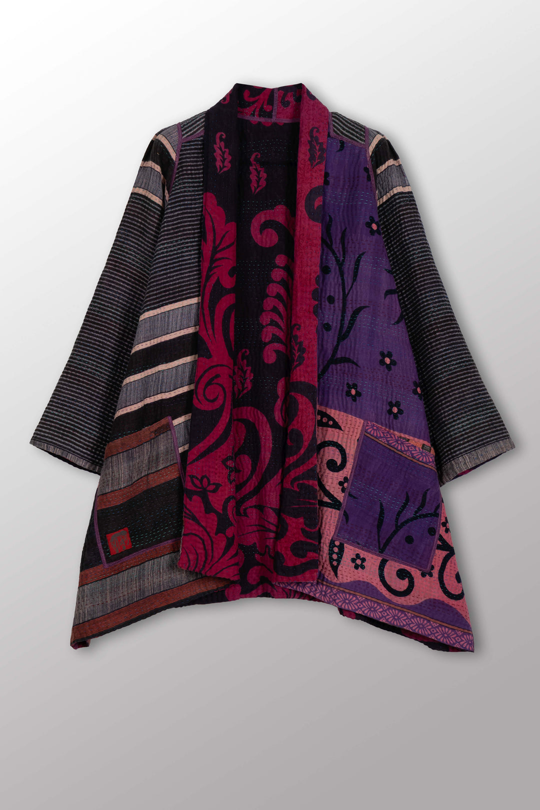 COTTON OVERDYE KANTHA A-LINE JKT - ov4003-cpik001a -