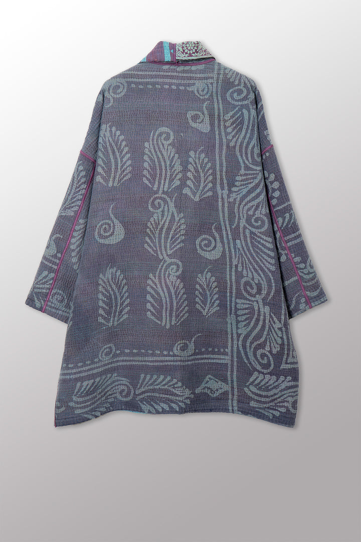 VINTAGE COTTON KANTHA HAORI JKT - cv4068-0025a -