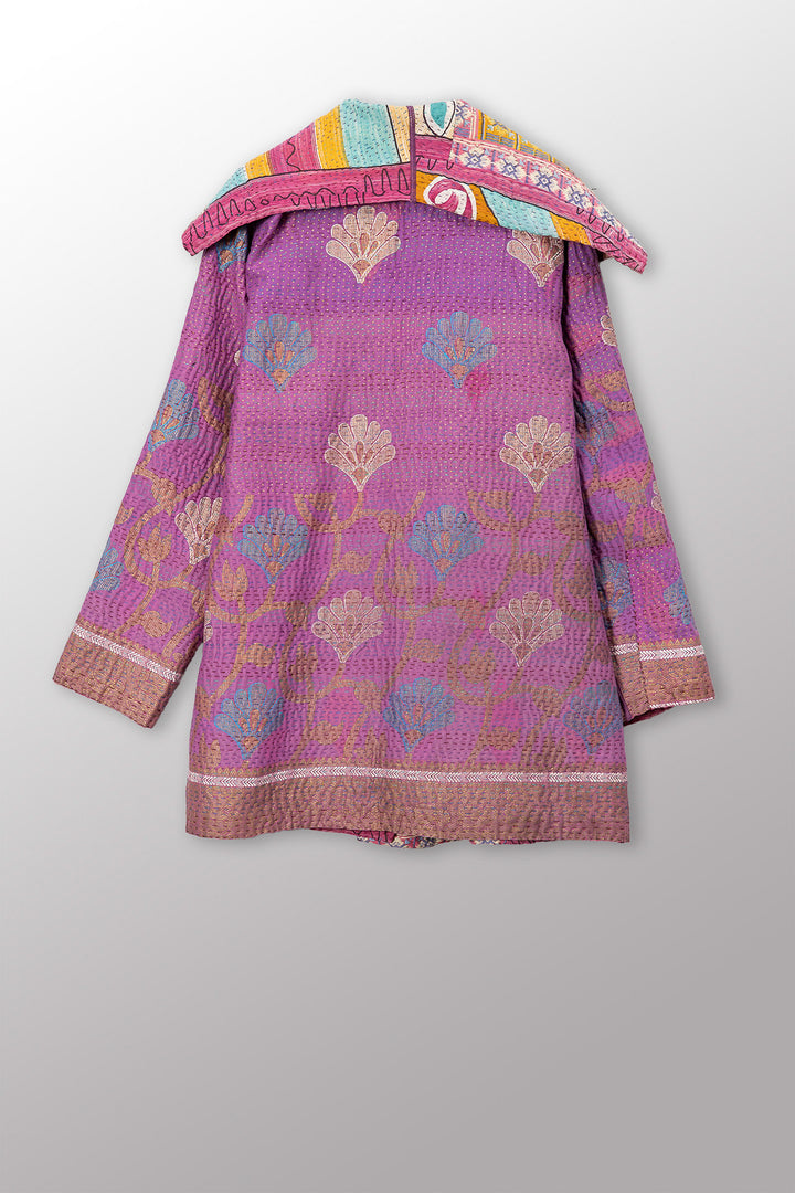 VINTAGE COTTON KANTHA POCKET JKT - cv4002-0225a -