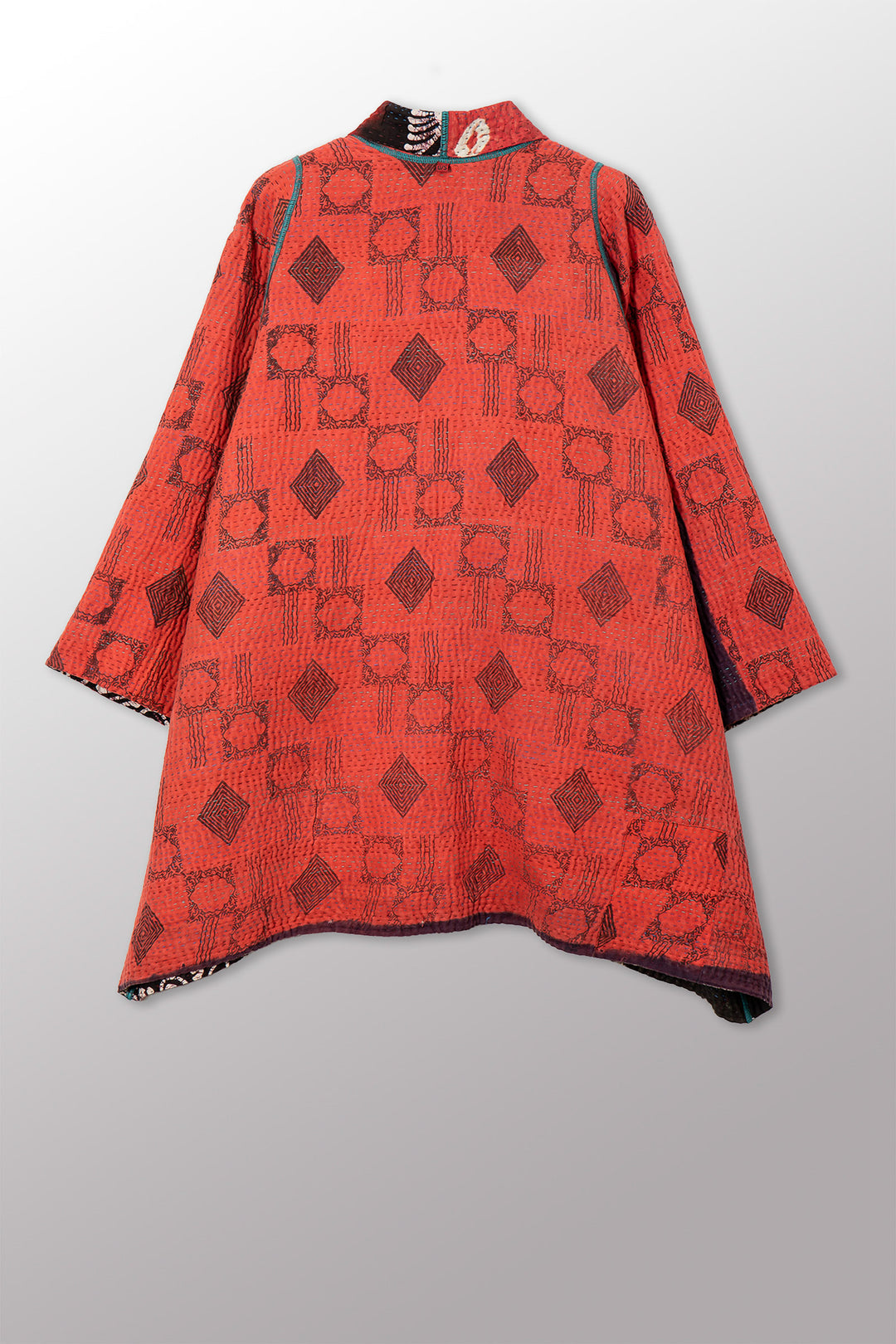 VINTAGE COTTON KANTHA A-LINE JKT - cv4003-0458a -