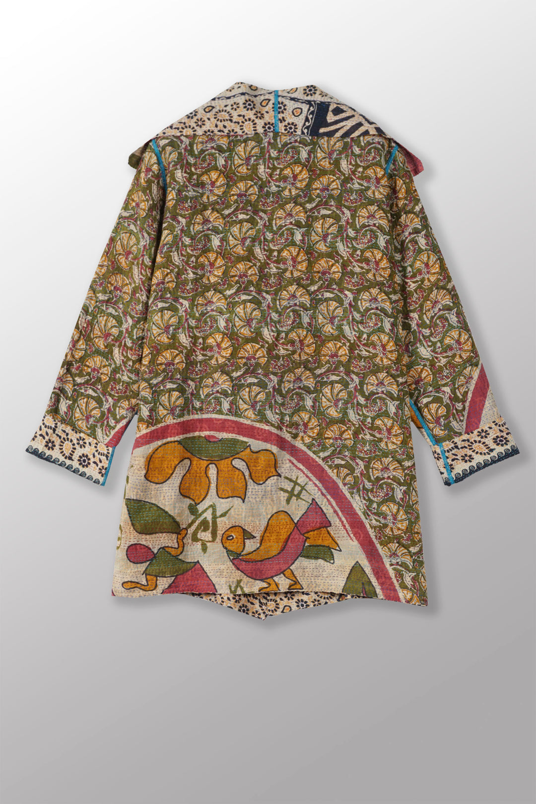 VINTAGE COTTON KANTHA POCKET JKT - cv2002-9011a -