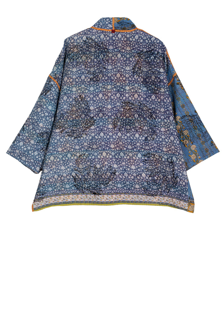 VINTAGE COTTON KANTHA MINI KIMONO JKT - cv2055-0013a -