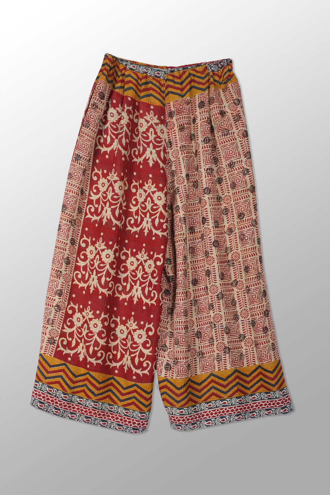 VINTAGE COTTON KANTHA NEW BAROON PANTS - cv2657-0001s -