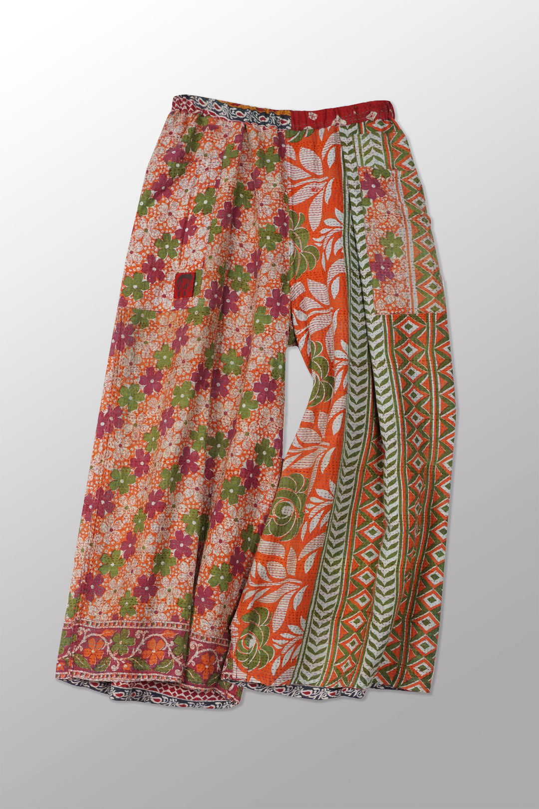 VINTAGE COTTON KANTHA NEW BAROON PANTS - cv2657-0001s -