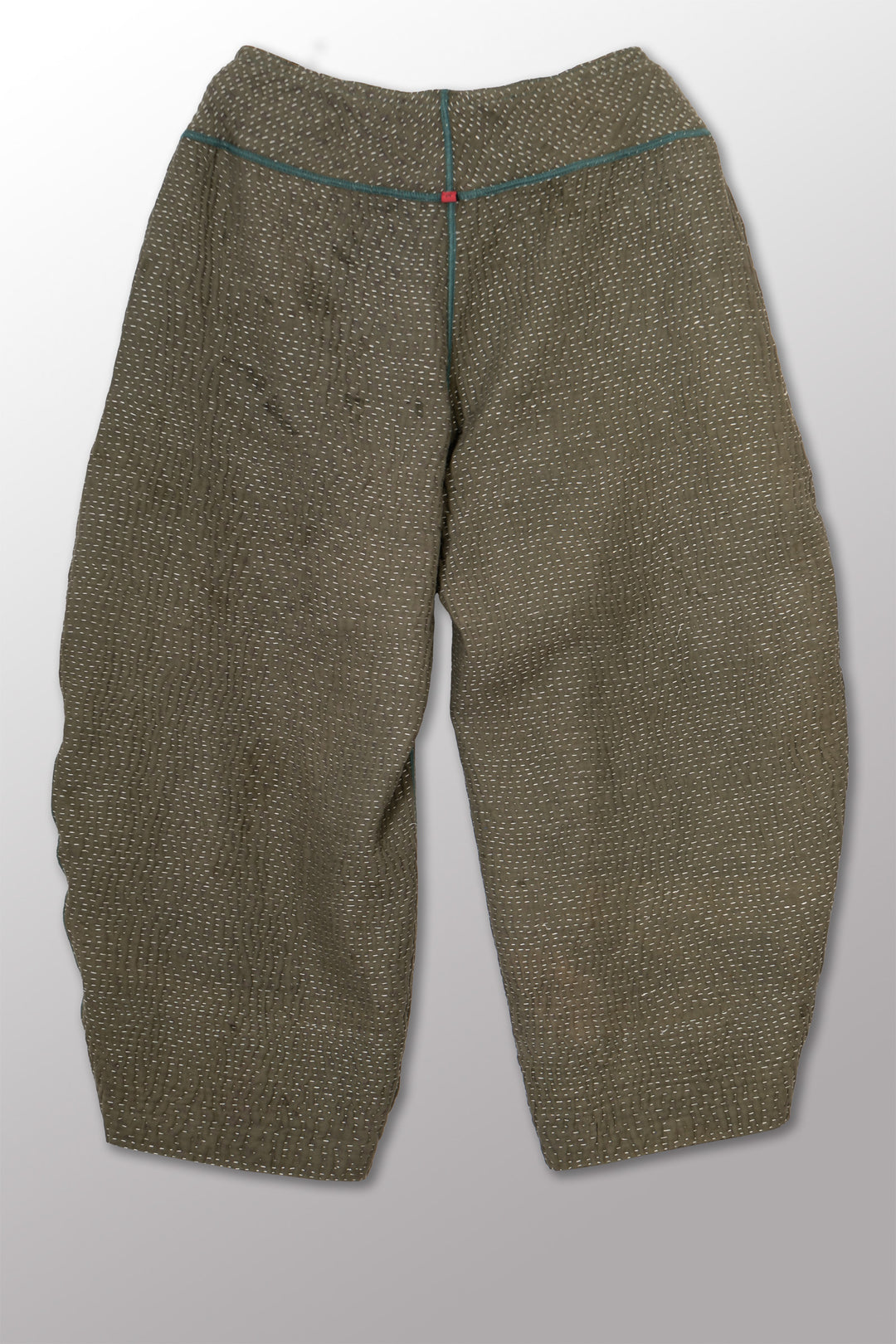 MUJI PATCH KANTHA LANTERN PANTS - mp4634-grn -