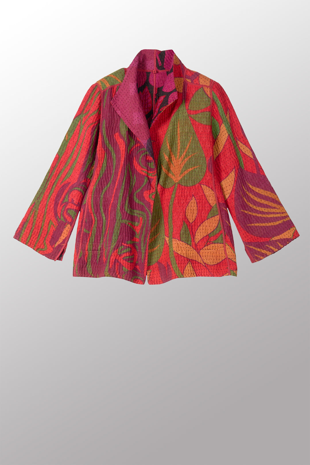 VINTAGE COTTON BBK KANTHA SHORT JKT - bl-bb4007-0002m -