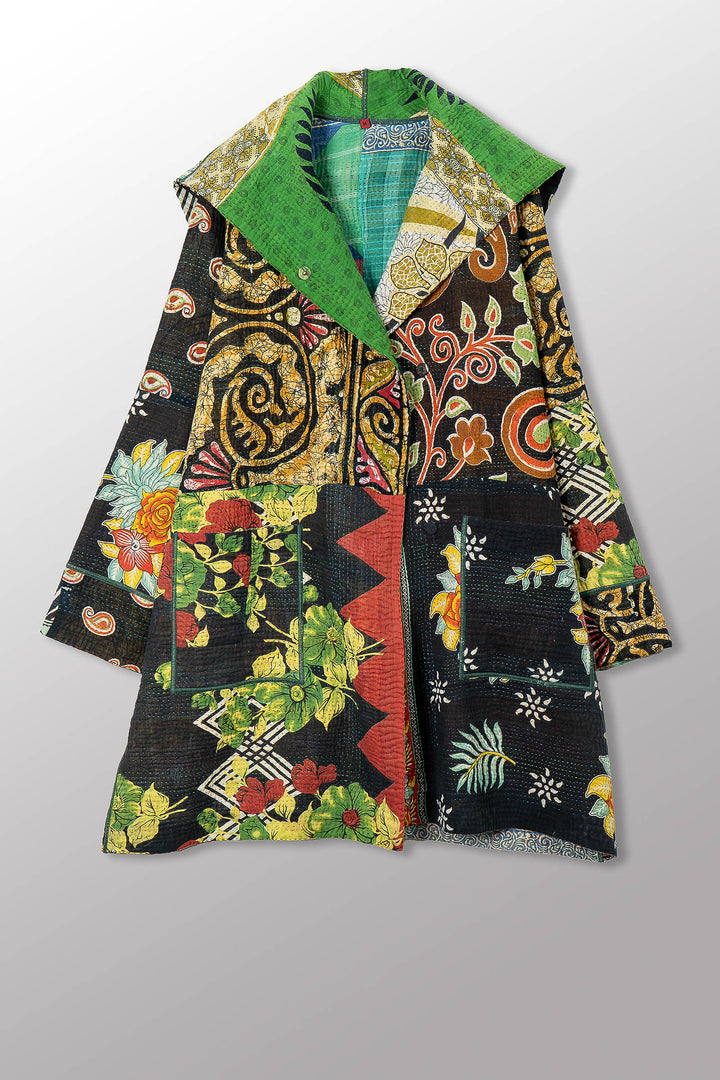 PUZZLE KANTHA POCKET MEDIUM COAT - pz4316-0002m -