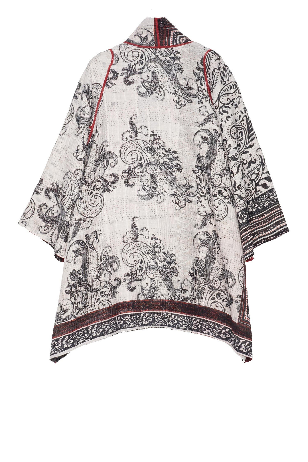 PAISLEY & PATCH KANTHA A-LINE JKT - py4003-wht -