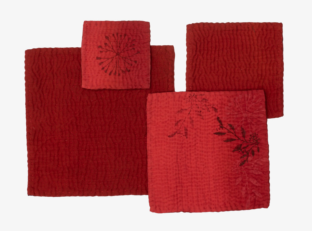 Ombre Handmade Coasters -Orange (Set of 2)