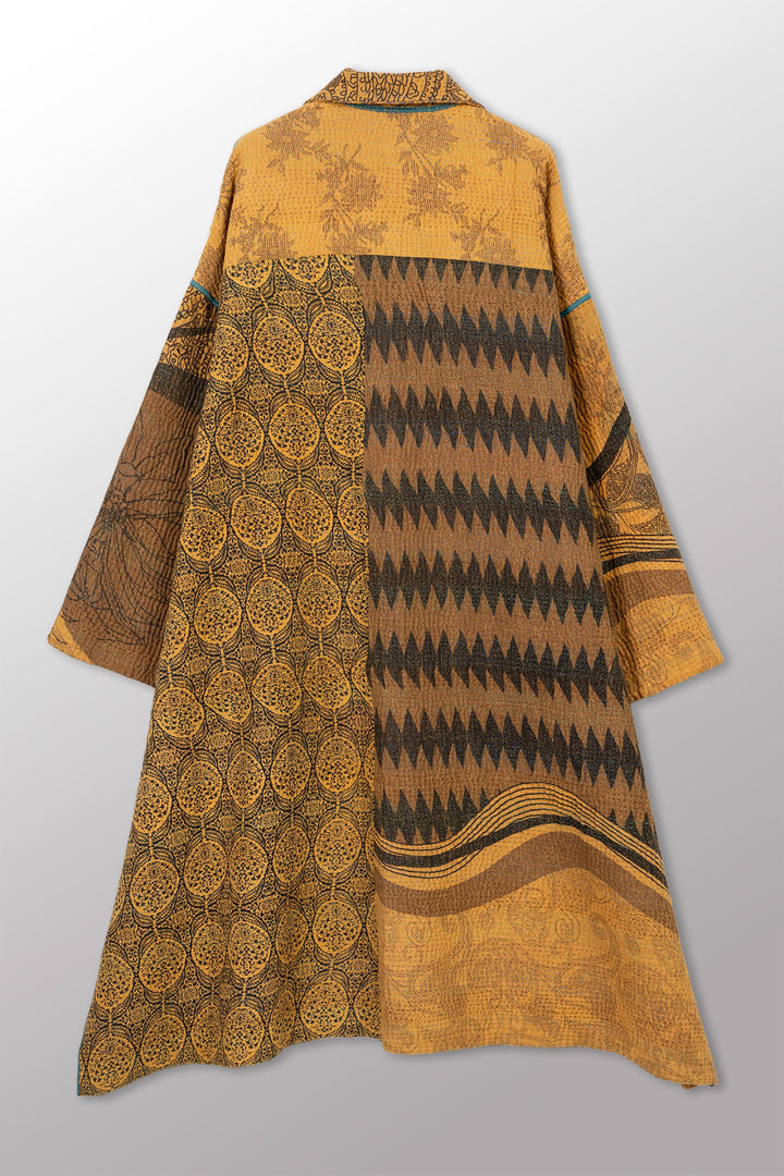 VINTAGE COTTON KANTHA NEW OVERSIZED COAT - cv4342-0020a -