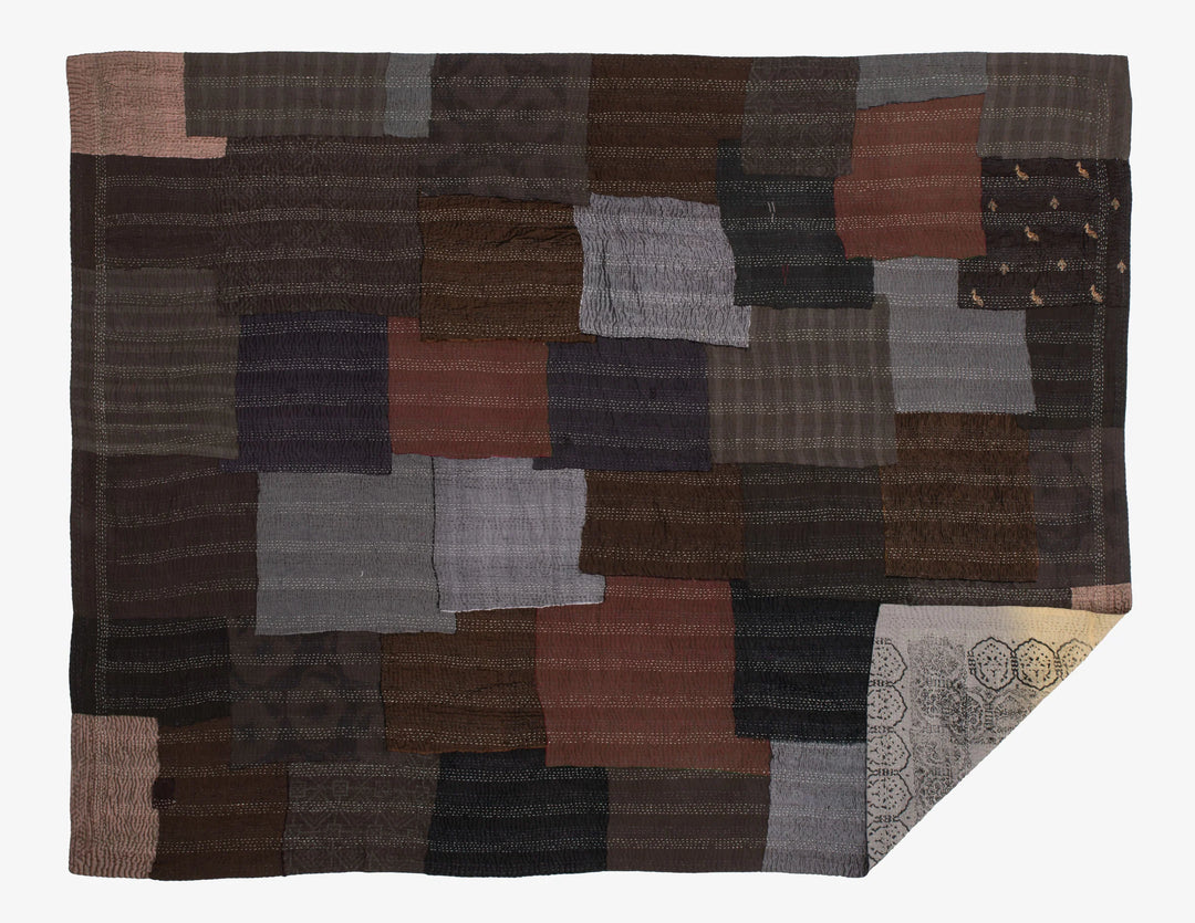 Ombre With Fray Patch Handmade Vintage Quilts -Yellowstone