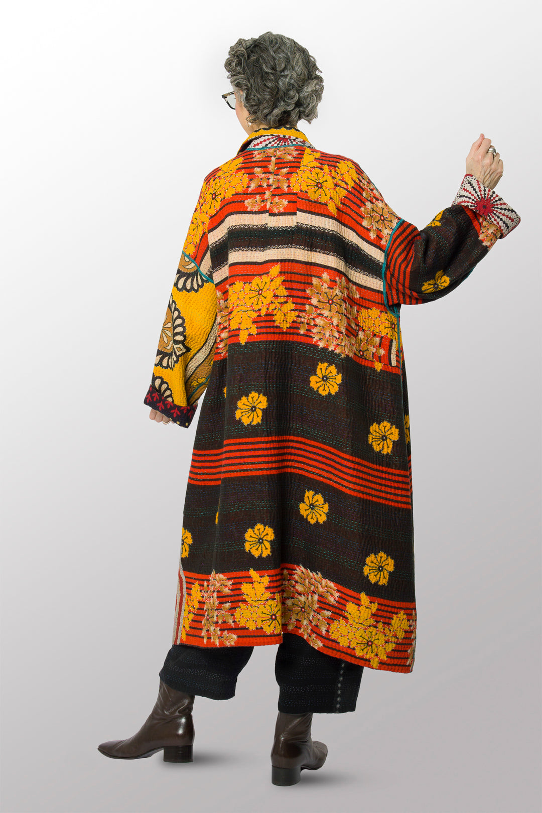 VINTAGE COTTON KANTHA NEW OVERSIZED COAT - cv4342-0004a -