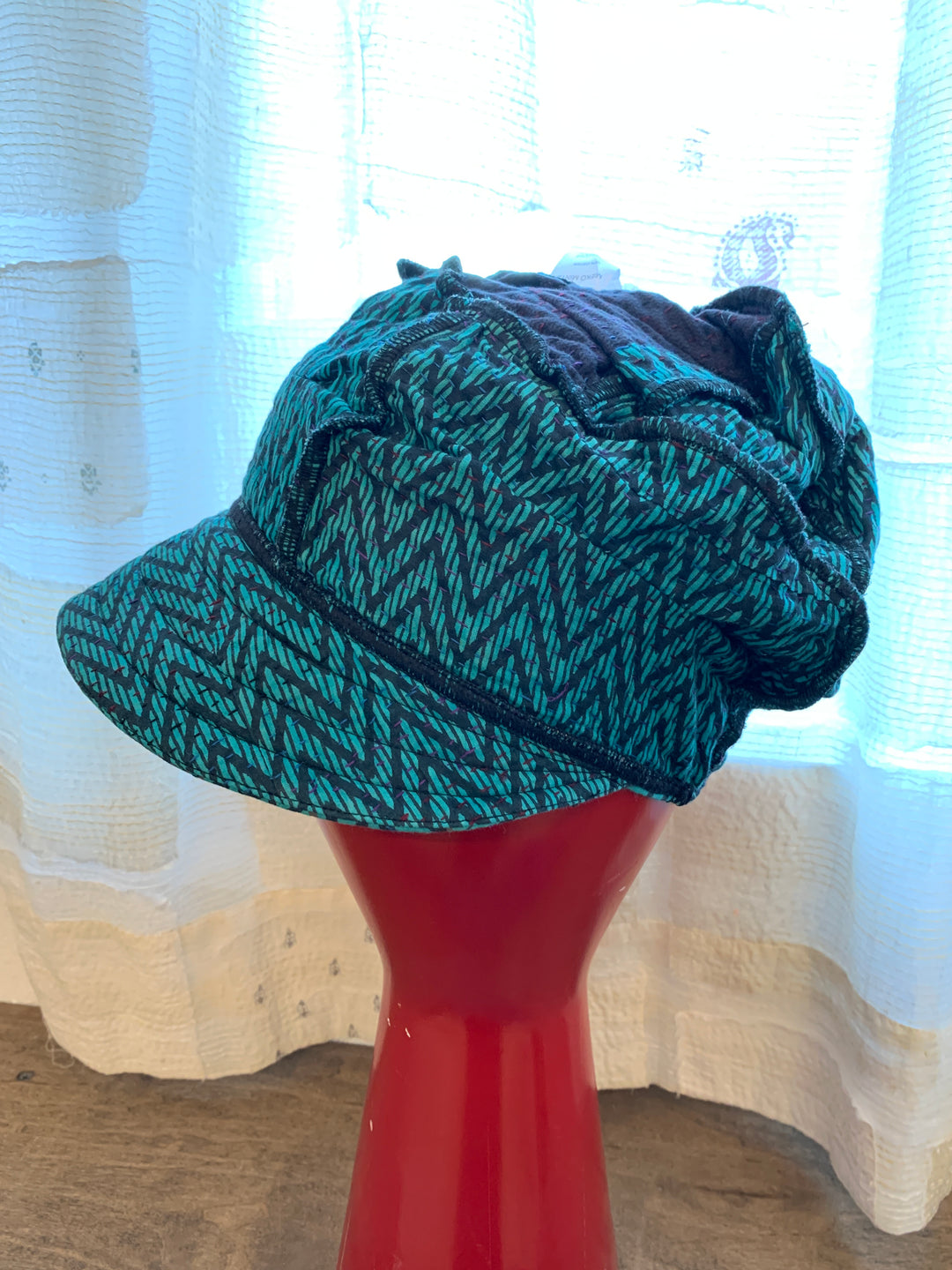 SOHO BAMBOO KANTHA HALF BRIM HAT - bo4881-tuq -