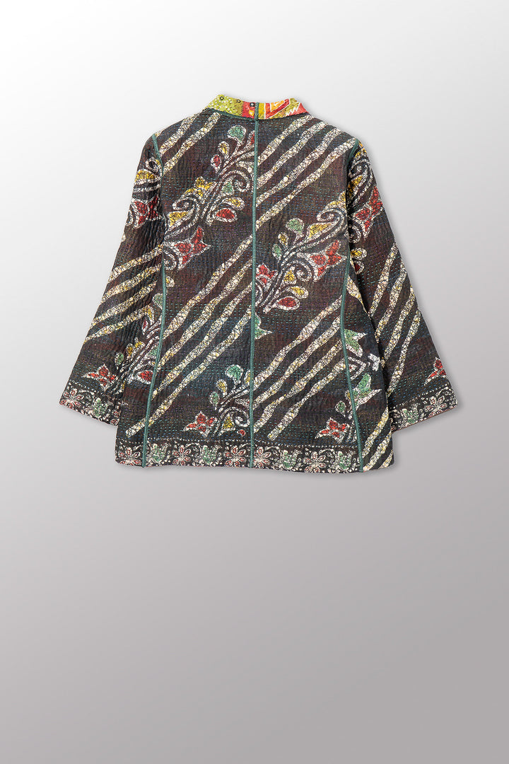 VINTAGE COTTON KANTHA SHORT JKT - cv4007-0344s -