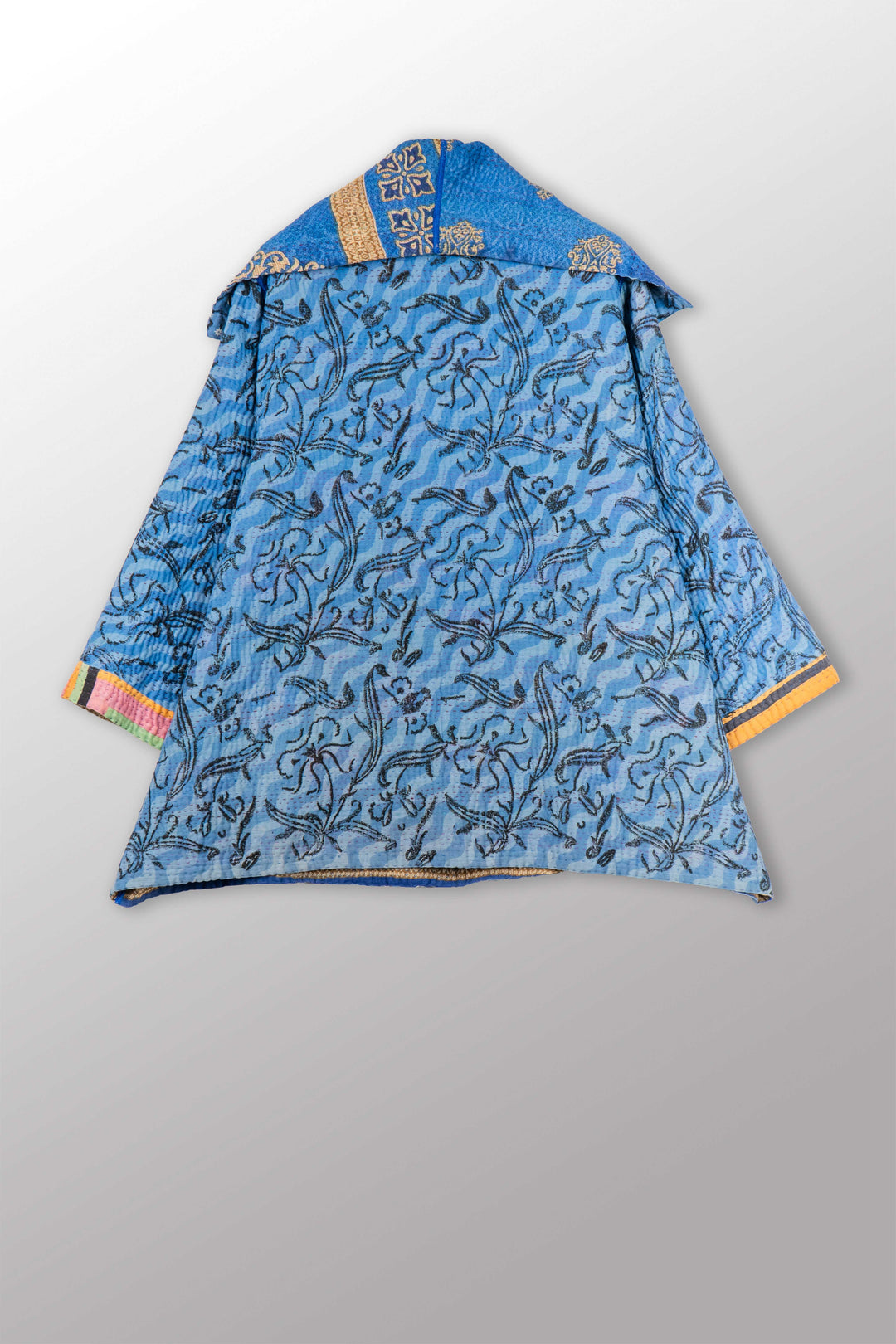 VINTAGE COTTON KANTHA FLARE JKT - cv4010-0166a -