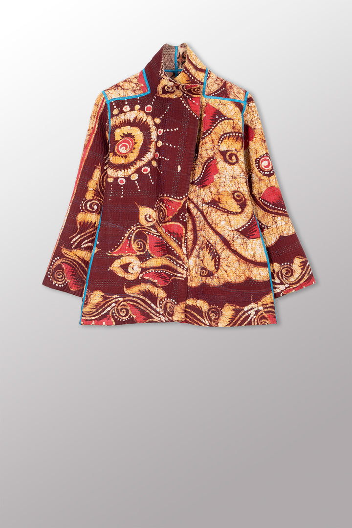 VINTAGE COTTON KANTHA SHORT JKT - cv4007-0359s -