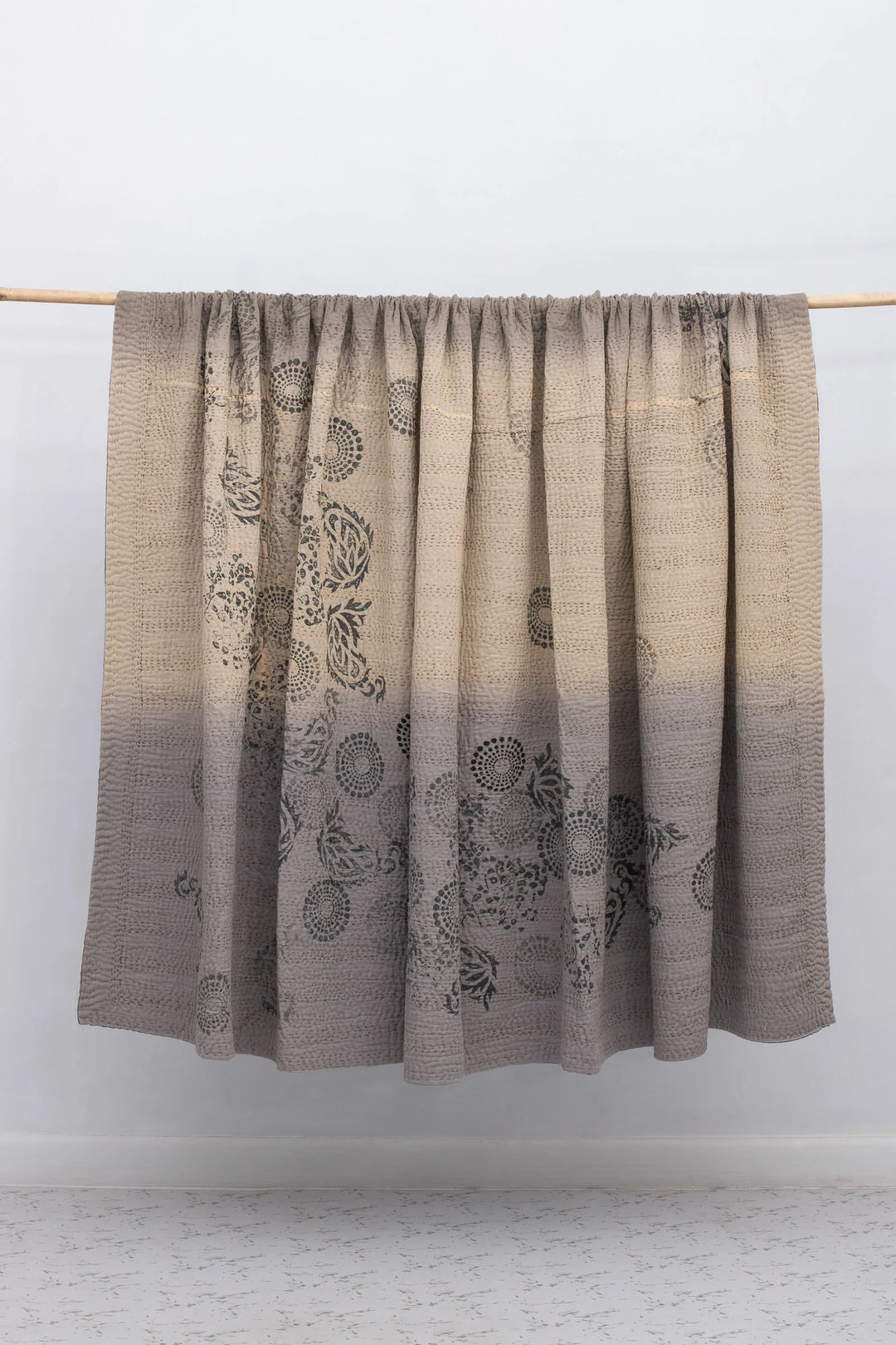 Ombre With Fray Patch Handmade Vintage Quilts -Yellowstone