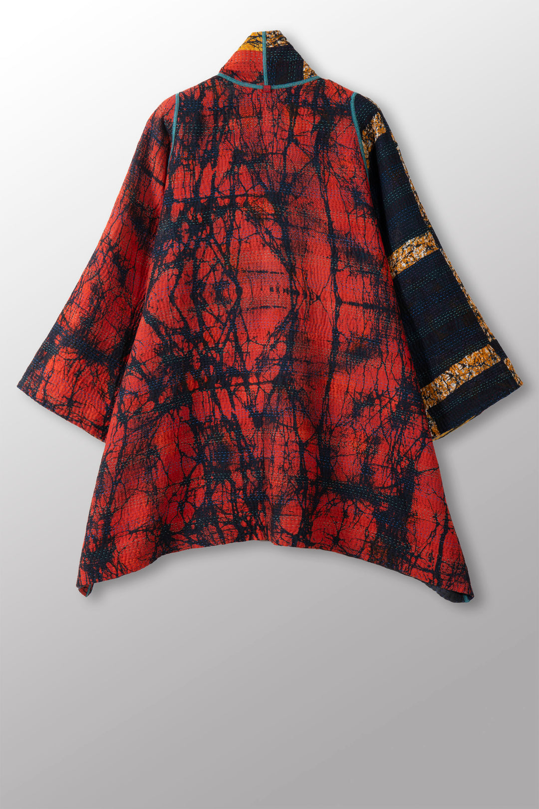VINTAGE COTTON KANTHA A-LINE JKT - cv4003-0444a -