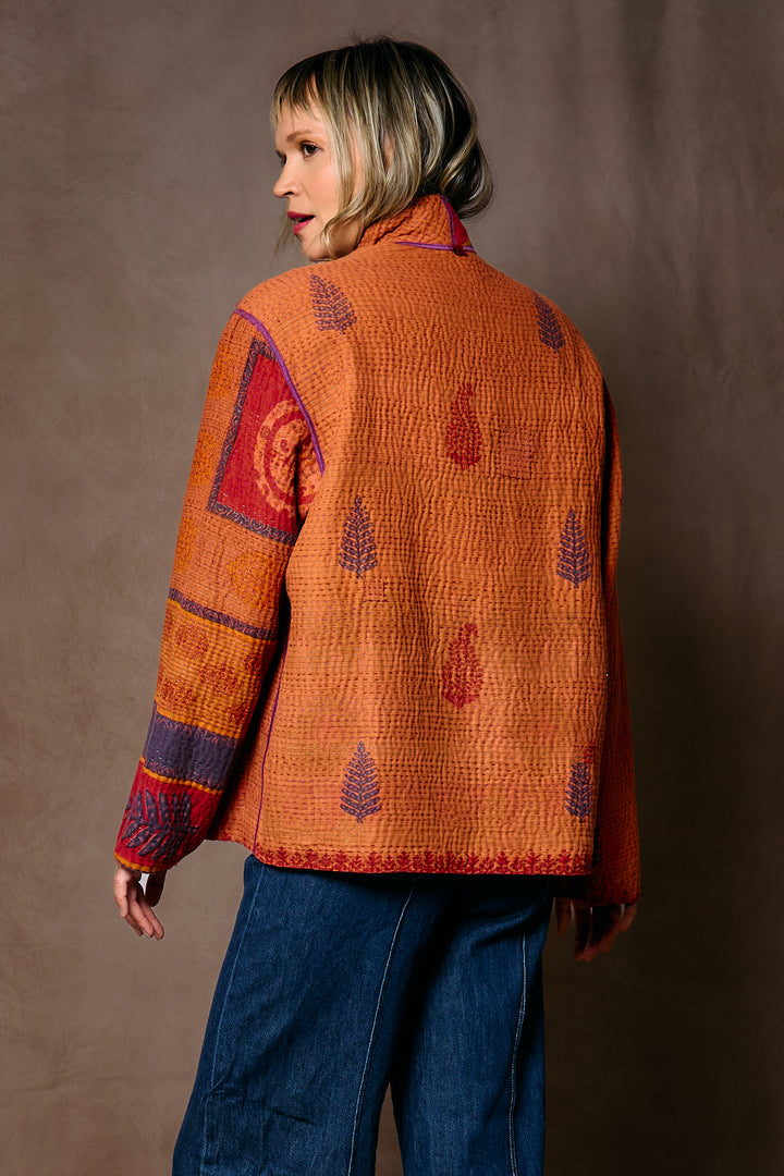 COTTON OVERDYE KANTHA MEN'S BLOUSON - ov4040-corg006m -