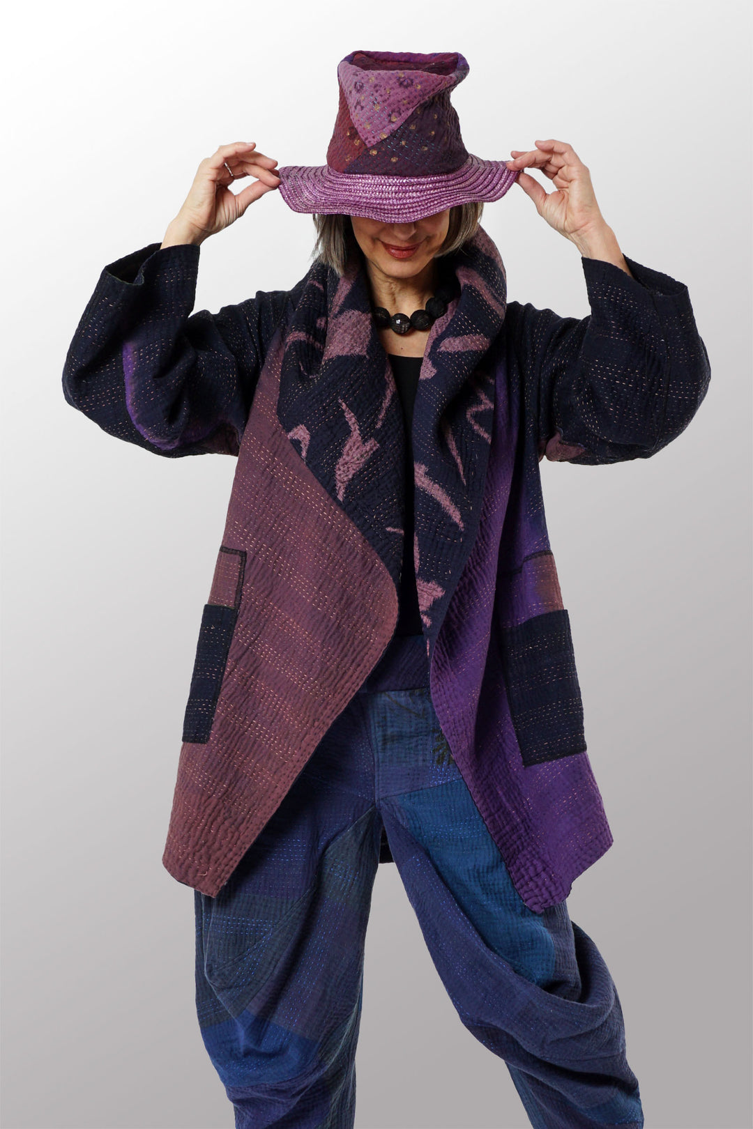 KANTHA PETIT VAGUE VIOLET BY KYOKO MURAYAMA - kym-24-003 -
