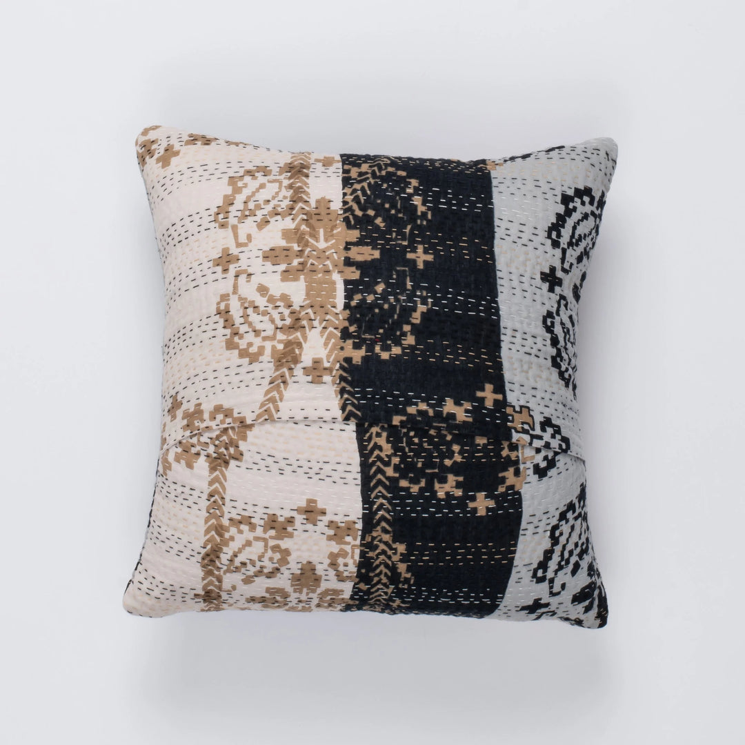 Vintage Kimono Print  Orange  Cushion