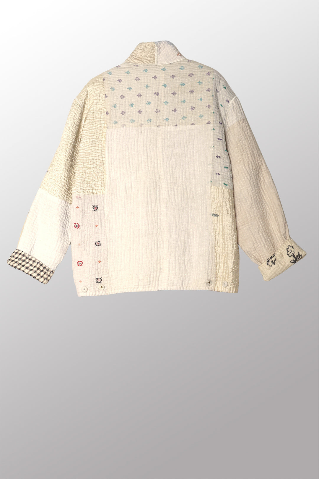 BBB PATCH KANTHA MEN'S BLOUSON - bl-bbb4040-ivy -