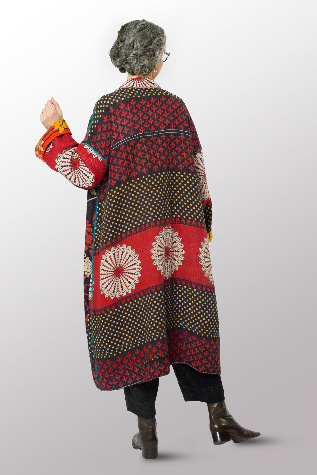 VINTAGE COTTON KANTHA NEW OVERSIZED COAT - cv4342-0004a -