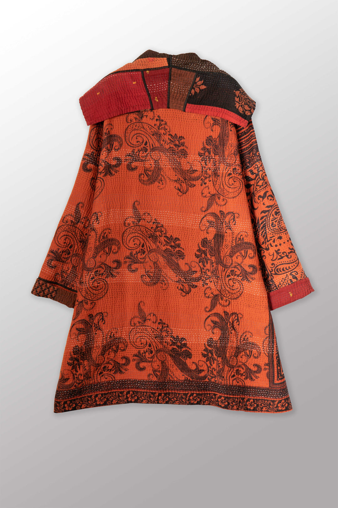 PAISLEY & PATCH KANTHA POCKET MEDIUM COAT - py4316-org -