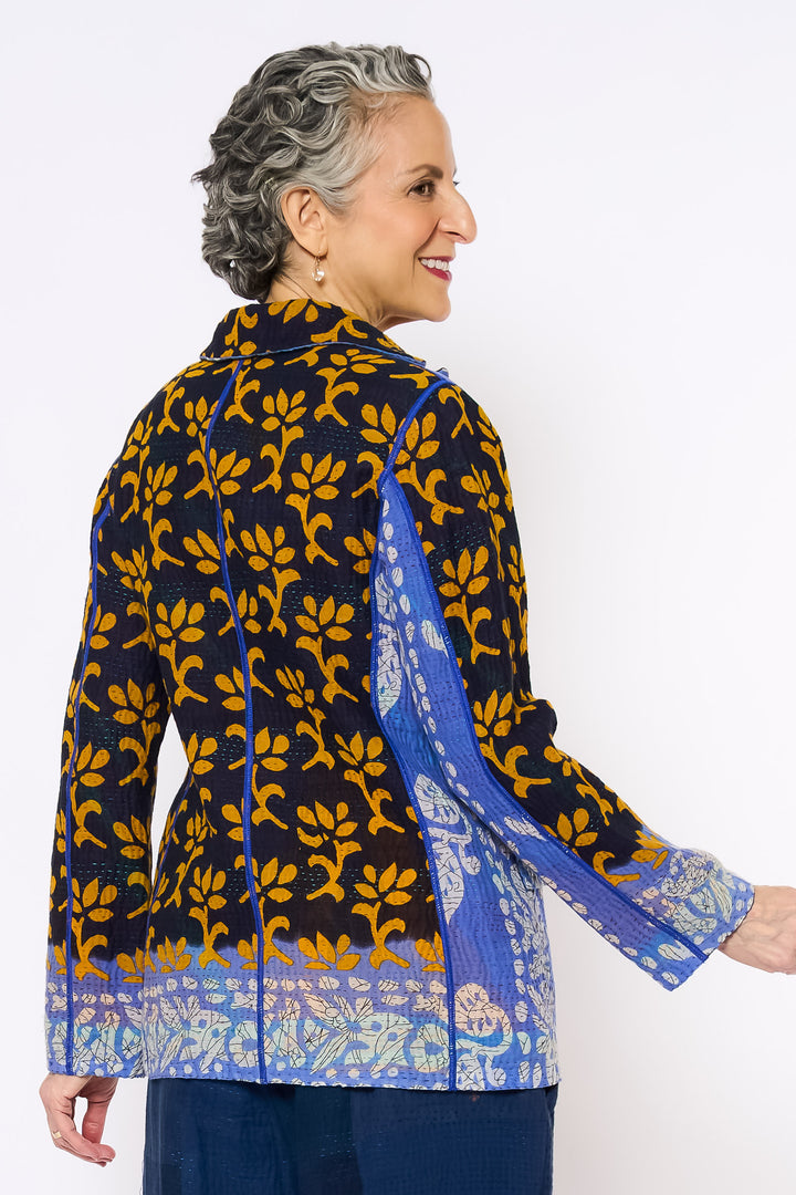 VINTAGE COTTON KANTHA BASIC JKT - cv4052-0025s -