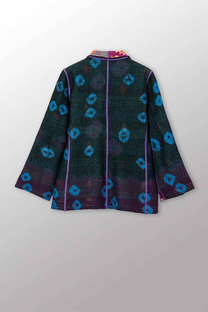 VINTAGE COTTON KANTHA SHORT JKT - cv4007-0345m -