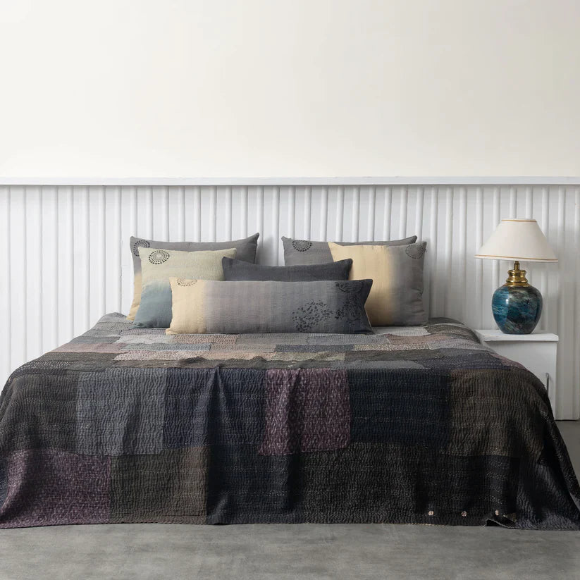 Ombre With Fray Patch Handmade Vintage Quilts -Yellowstone