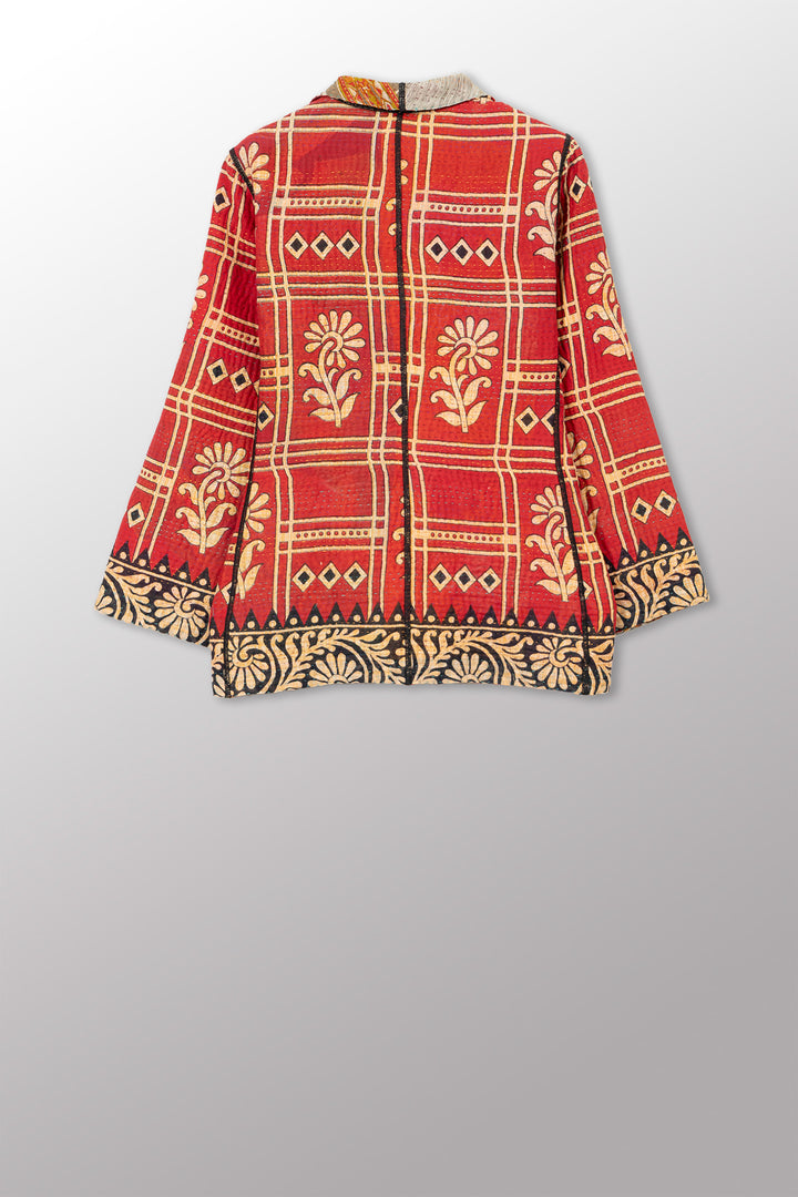 VINTAGE COTTON KANTHA SHORT JKT - cv4007-0353m -