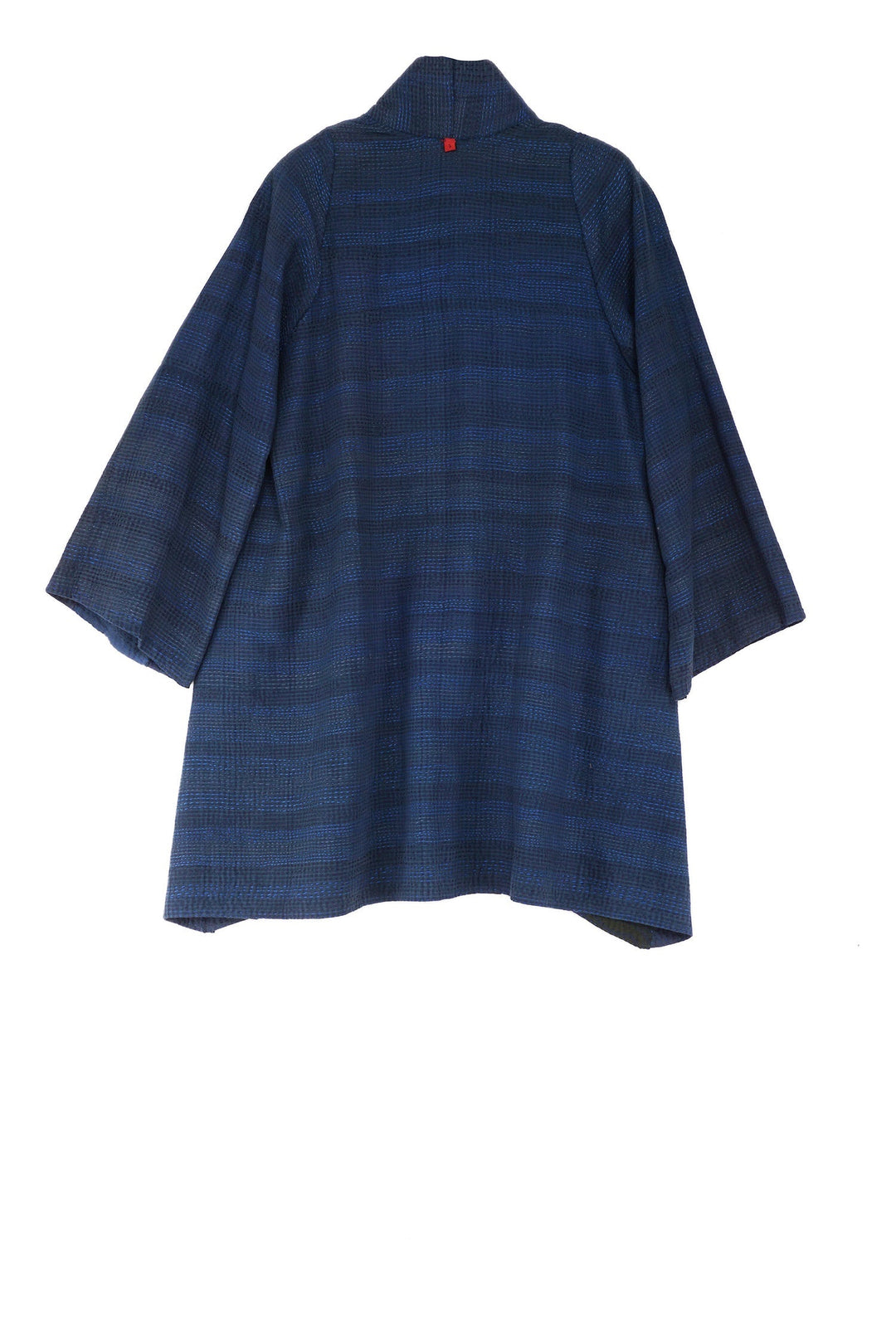 FRAYED PATCH KANTHA A-LINE JKT - fi2003-nvy -