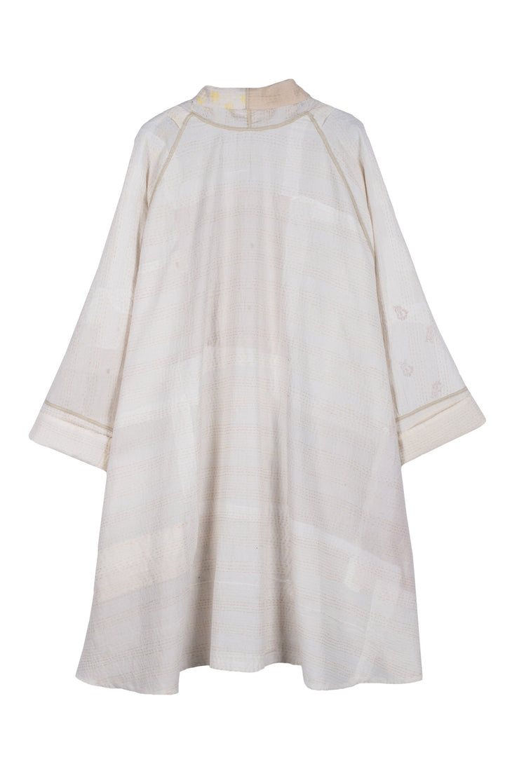 FRAYED PATCH KANTHA KIMONO LONG JKT - fi2005-ivy -