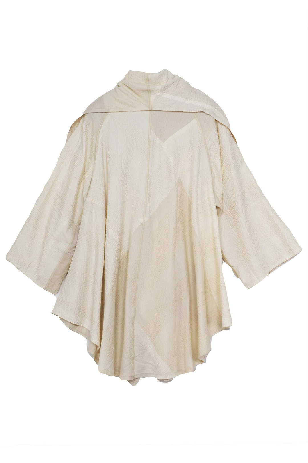 JAIPUR WHITE KANTHA CIRCULAR LONG JKT - jw2009-ivy -