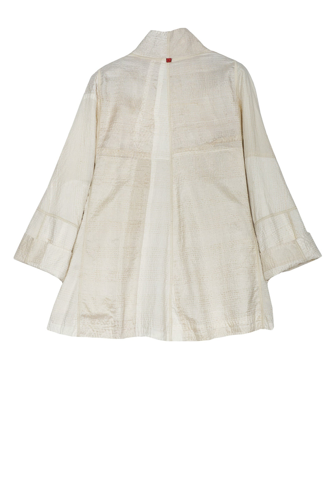 JAIPUR WHITE KANTHA FLARE SHORT JKT - jw2011-ivy -
