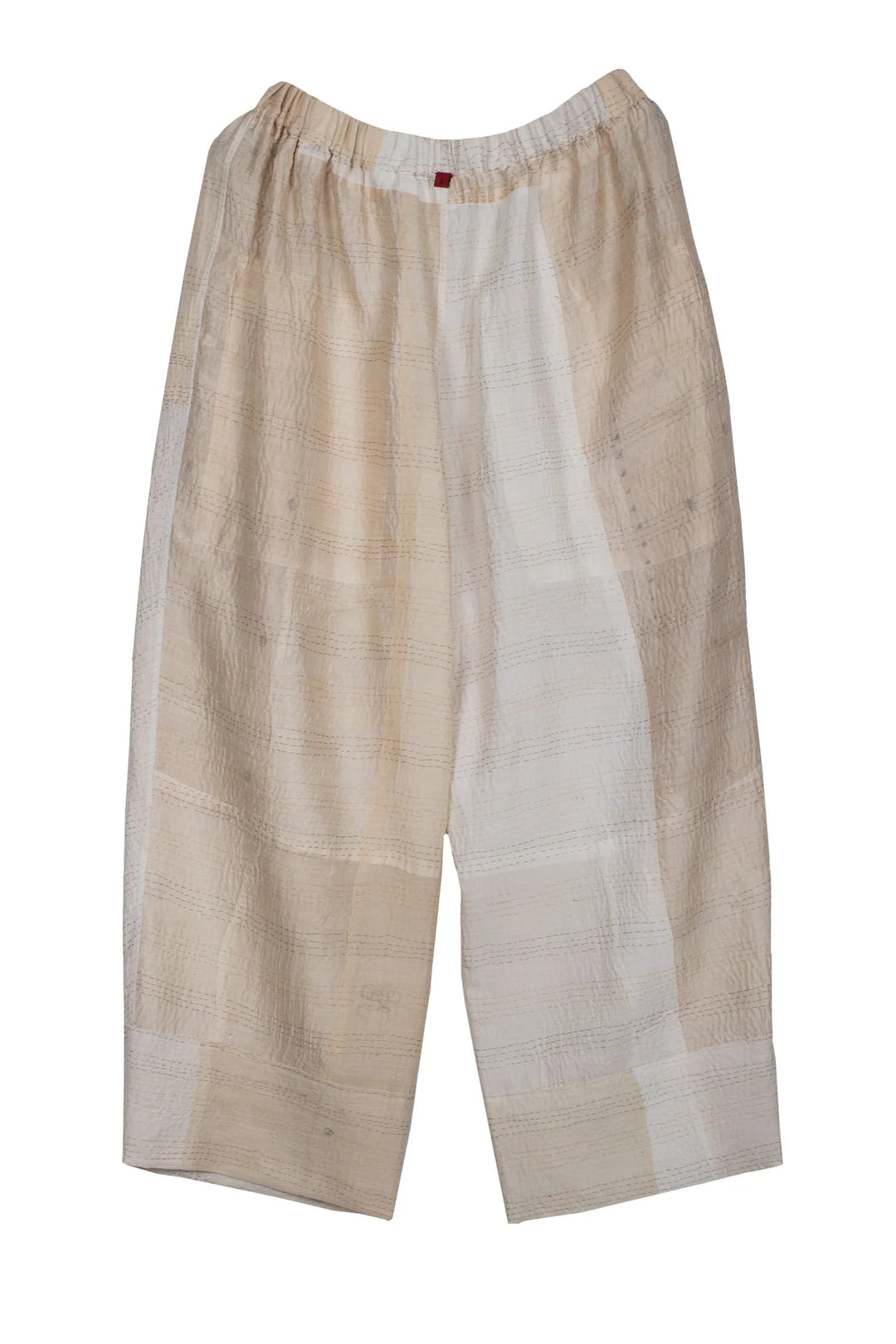 JAIPUR WHITE KANTHA BAGGY PANTS - jw2642-ivy -