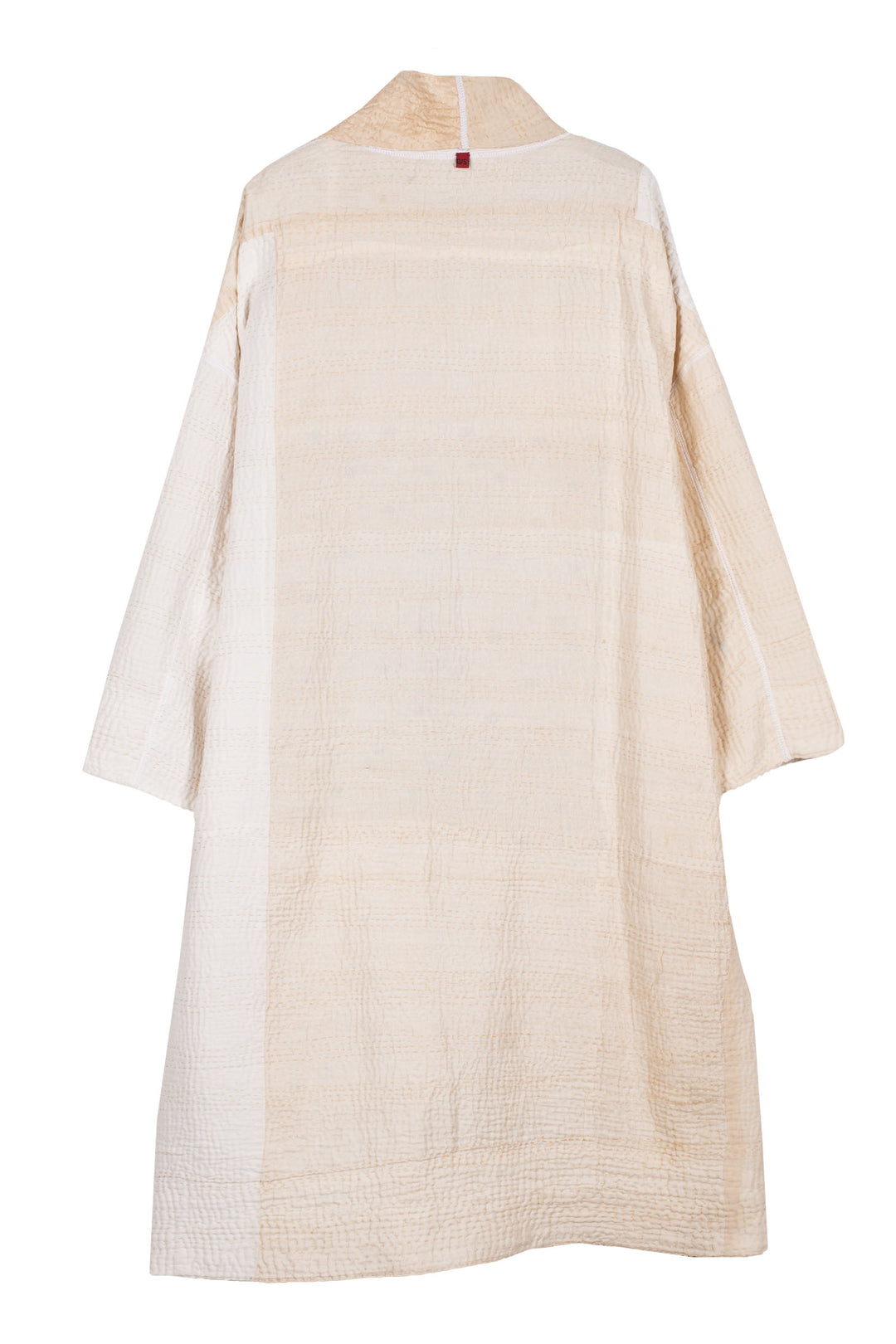 JAIPUR WHITE KANTHA SIMPLE ROBE - jw4334-ivy -