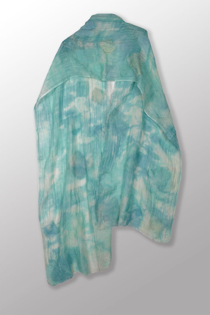 LINEN CLOUD TIE-DYE SCARF STANDARD - lc1801-tel -